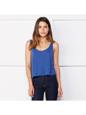 Plain Flowy boxy tank top Bella +Canvas 125 GSM